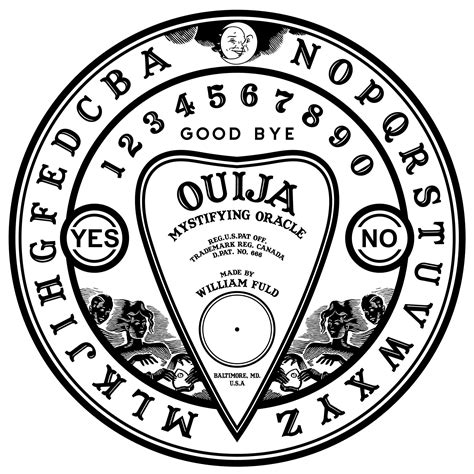 Printable Ouija Board Stencil